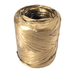 Złota rafia 200 m wstążka do pakowania prezentów