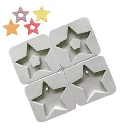 Forma foremka silikonowa do mydła mydełek GWIAZDA GWIAZDECZKA 4 szt. GH-FS127
