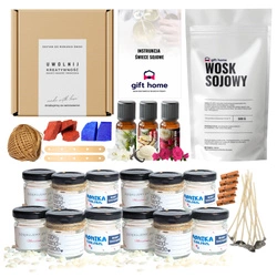 Zestaw do robienia świec na prezent BABY SHOWER wesele podziękowanie 24x40ml
