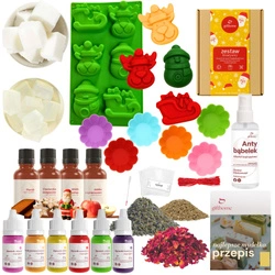 Zestaw do robienia mydła KREATYWNY prezent na mikołaja zimę dla dziecka XXL