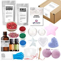 DIY Zestaw do robienia musujących kul kąpielowych XXL dla dzieci i dorosłych