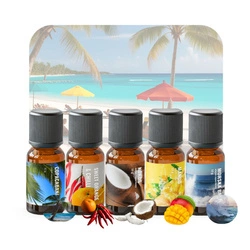 Zestaw olejków zapachowych LETNI I WAKACYJNY do świec i mydła 5x10g