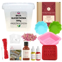 Zestaw do robienia mydełek DIY 500 g prezent na Dzień Ojca od dziecka