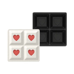 PRASA ręczna forma do robienia kul kąpielowych - KOSTKI Z SERDUSZKAMI do kąpieli kreatywna zabawa DIY