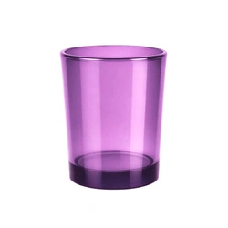 Szklany pojemnik na świece 300 ml jasnofioletowy błysk OUTLET