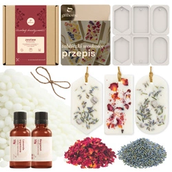 Zestaw do robienia tabliczek woskowych ZAWIESZKI ZAPACHOWE trzy kształty dla początkujących DIY 