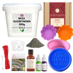 Zestaw do robienia mydełek glicerynowych dla dzieci i dorosłych 500 g