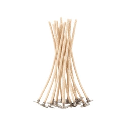 Knoty bawełniane Wedo do świec zalewanych Stabilo 4 z blaszką dł.11cm