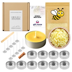 Zestaw do robienia świec tealight domowe podgrzewacze 20 szt na prezent