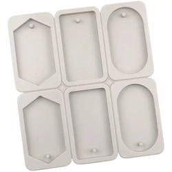 Silikonowa forma do tabliczek woskowych zawieszek zapachowych z wosku 6 szt. GH-FS29
