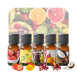 Zestaw olejków zapachowych OWOCOWY do świec mydła i kul kąpielowych 5x10g