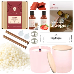 Personalizowany zestaw do robienia świec DIY ZAPAKOWANY NA PREZENT