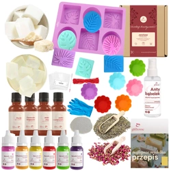 Zestaw do robienia mydła TROPIKALNE ROŚLINY kreatywny prezent XXL