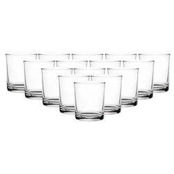 Szklane pojemniki do świec zalewanych 180 ml - 24 sztuki