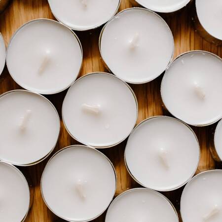 Blaszki aluminiowe tealight do świec podgrzewaczy herbaciarki 50 szt.