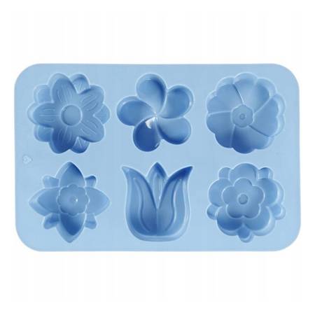 Forma Silikonowa do mydełek kwiatostan 6 szt.