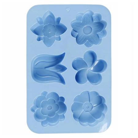 Forma Silikonowa do mydełek kwiatostan 6 szt.