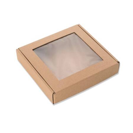 Karton pudełko z okienkiem 15x15x5 cm do pakowania mydła, wosku 1 szt.
