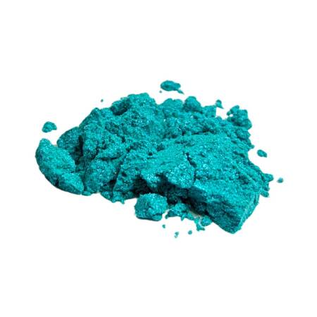 Mika perłowa TURKUSOWY naturalny pigment 10g do barwienia mydła wosku kul kąpielowych