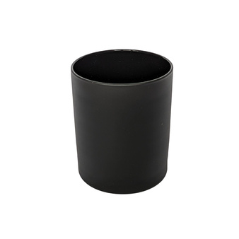 Szklany pojemnik na świece 300 ml czarny mat - 24 szt.