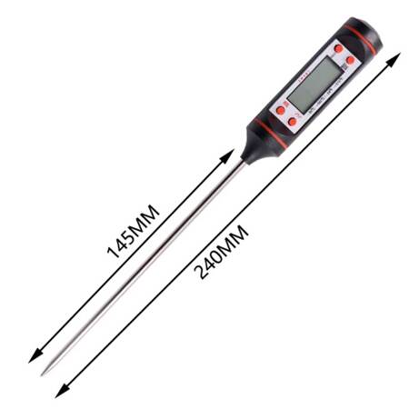 Termometr elektroniczny ręczny z pokrowcem
