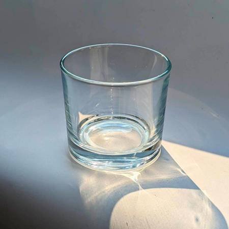 Zestaw transparentnych pojemników szklany do świec zalewanych 320 ml 6 sztuk